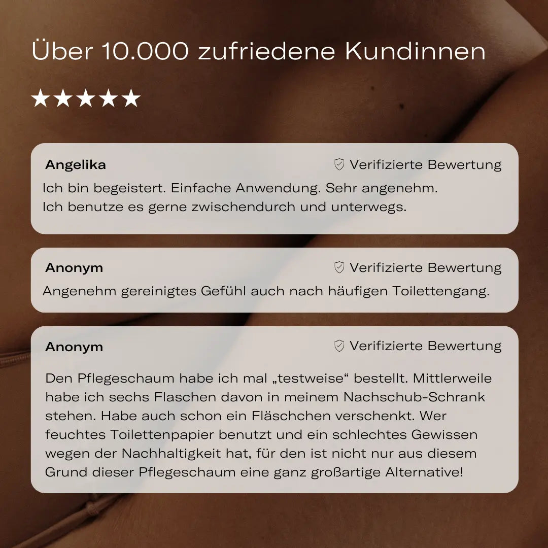 Pflegeschaum statt Feuchttücher