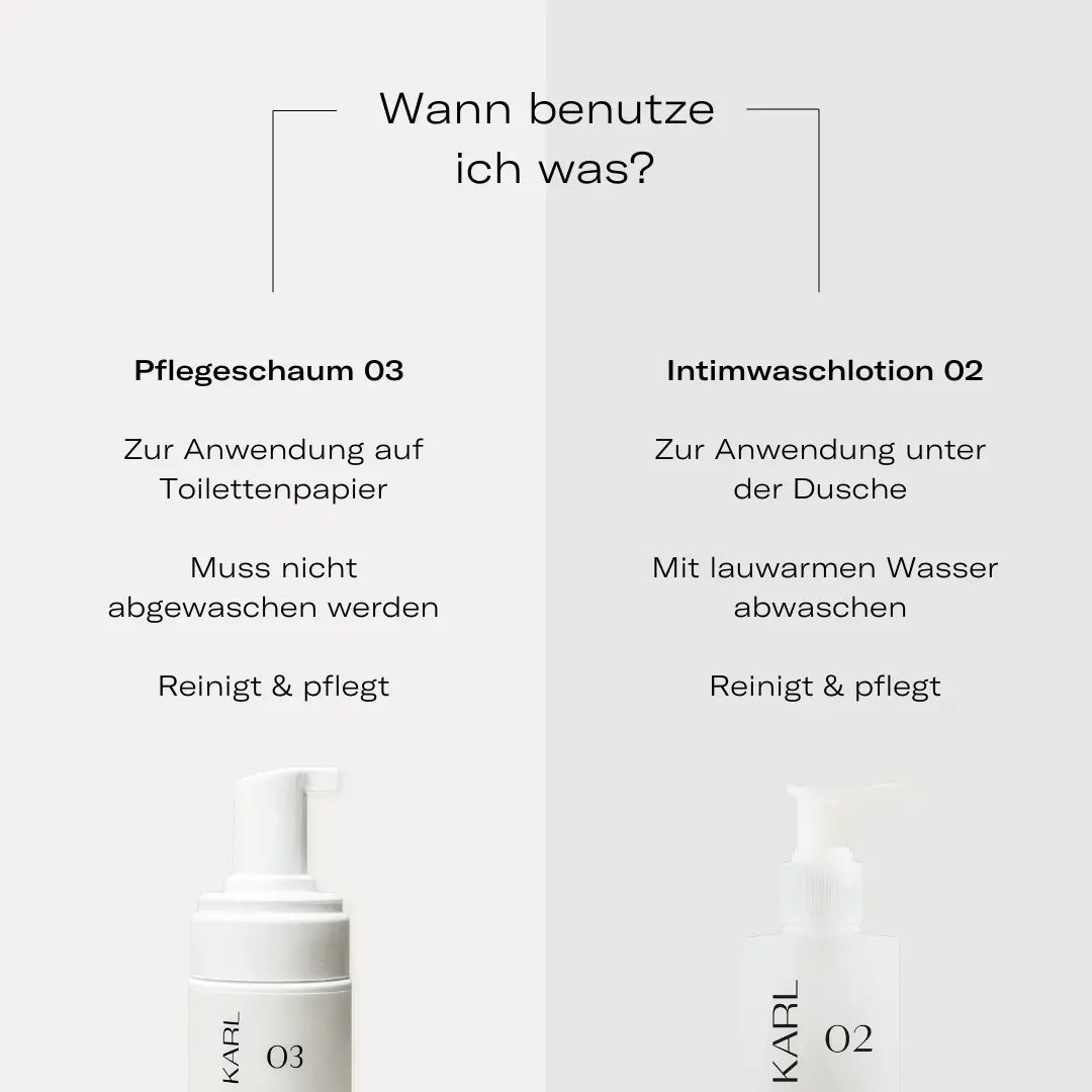 Pflegeschaum statt Feuchttücher