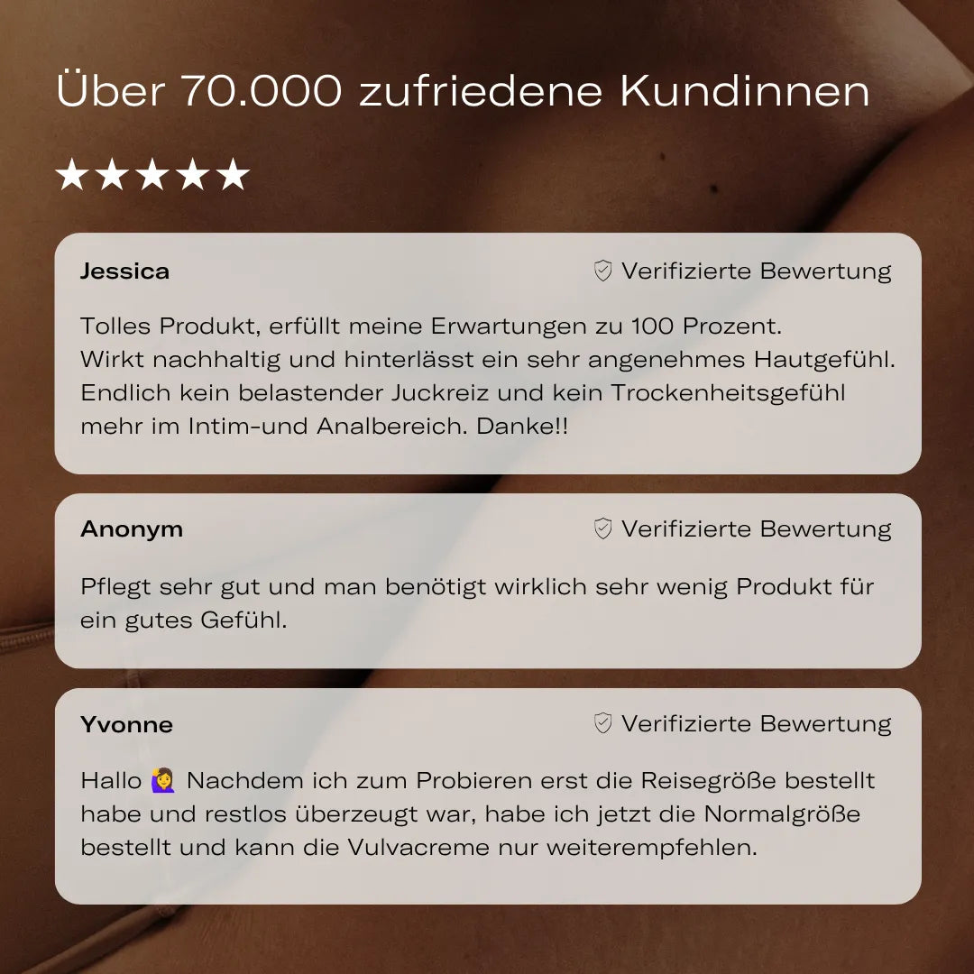 Diese Inhaltsstoffe machen die Intimcreme besonders: Mandelöl, Hyaluronsäure, Vitamin E und Milchsäure