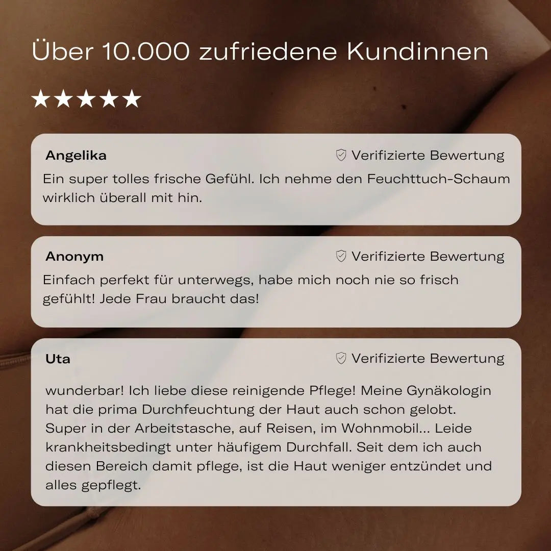Feuchttuch-Schaum für das Toilettenpapier