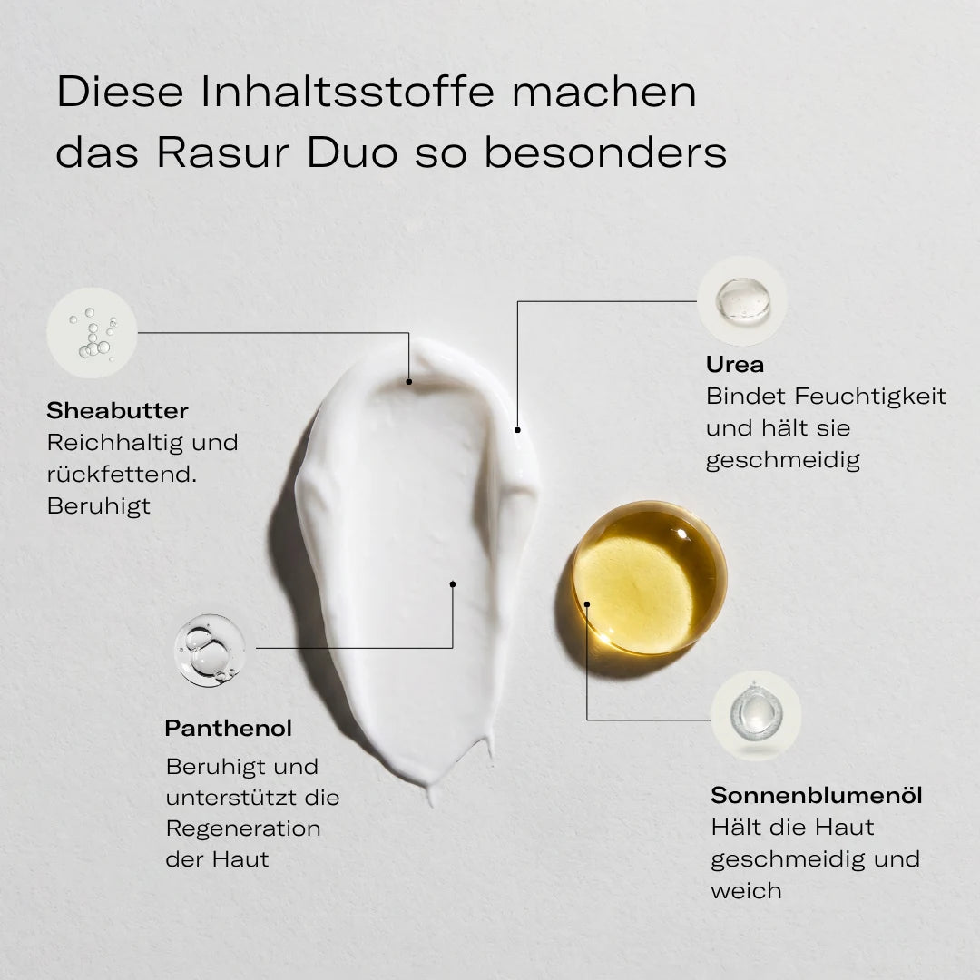 Rasur Duo trockene Haut
